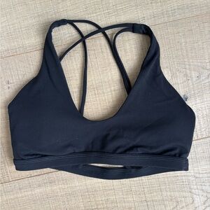 Lululemon Black Strappy Sports Bra